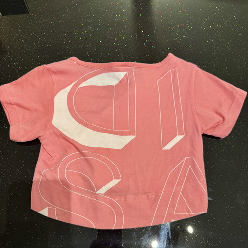Adidas girls' t-shirt new with tags size 5-6 pink