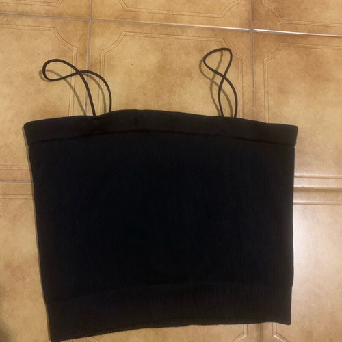 Women's fitted sleeveless top like new, black XS