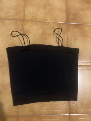 Women's fitted sleeveless top like new, black XS