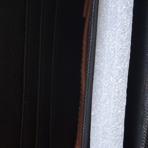 Wallet new with strap, beige, 20 cm