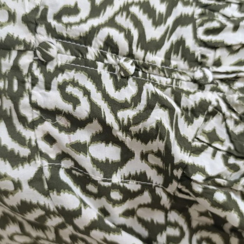 Midi dress like new with unique back design by Kokosh Boutique, beige and olive