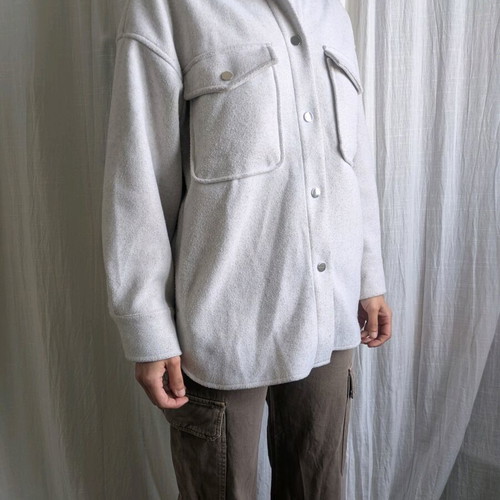 Zara overshirt used beige color size S