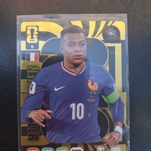 Golden Baller World Cup 2026 Kylian Mbappe card with printing error