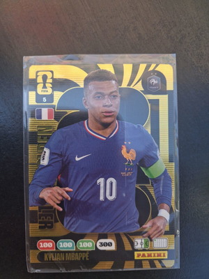 Golden Baller World Cup 2026 Kylian Mbappe card with printing error