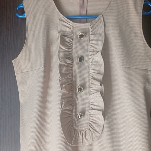 Women's beige dress like new, size S