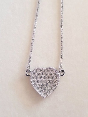 Swarovski heart necklace used
