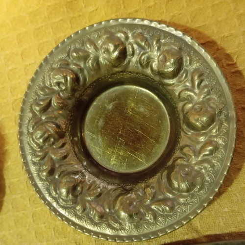 Turkish brass tea set used, vintage