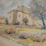 Original painting "Agrotiko Topio" 50x50 cm new