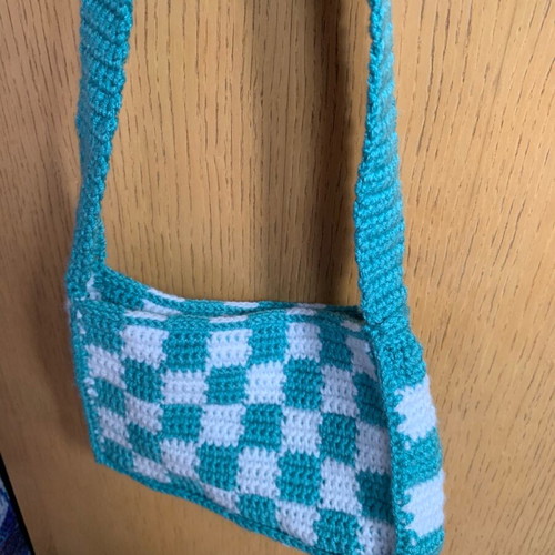 Handmade knitted shoulder bag new