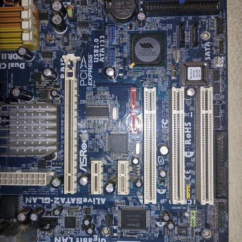 ASRock ALiveSATA2-GLAN motherboard with AMD Sempron processor like new