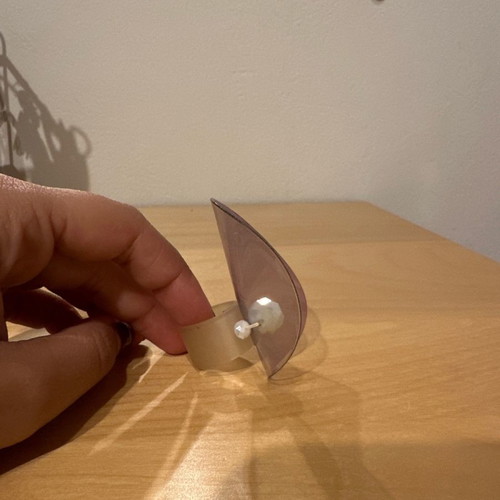 Ring unique made of plastic