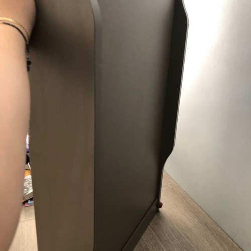 Wooden changing table used, fits crib side
