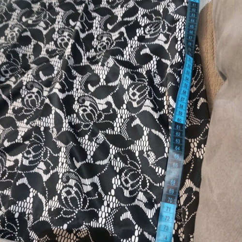 So Fabulous sleeveless dress in black and white tones like new