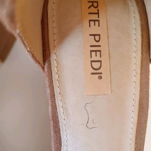 Arte Piedi suede pink pointed pumps with low block heel size 36 like new