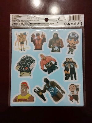 WWE keychains and stickers new
