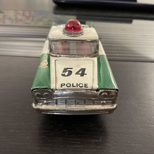 Police Car vintage tin toy Japanese used
