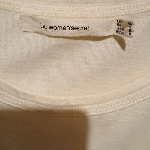 Women's Secret T-shirt new, size M, 100% cotton, cream color