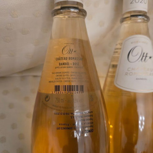 Domaine Ott Château Romassan Bandol Rosé 2019 sealed bottle 750ml