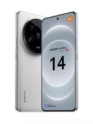 Xiaomi 14 Ultra 16-512GB white, like new, leather back