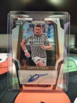 Christos Tzolis 2025-2026 Panini FIFA Prizm Soccer Card autograph, like new