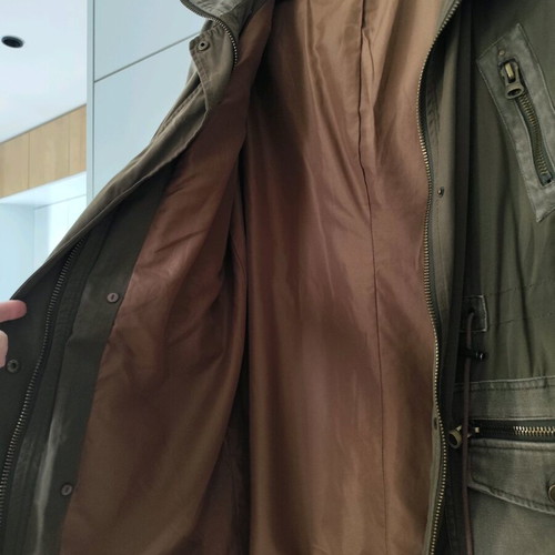 Tally Weijl jacket like new with removable vest lining khaki and brown