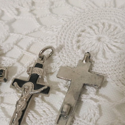 Cross amulet set used, 3 pieces from Jerusalem