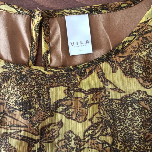 Vila dress with transparency and lining new, size M
