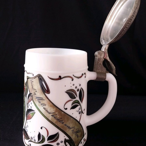 Original BMF Bierseidel Germany hand painted beer stein