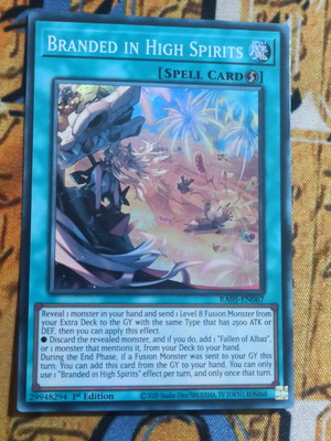 Branded in High Spirits κάρτα Yu-Gi-Oh! σαν καινούργιο