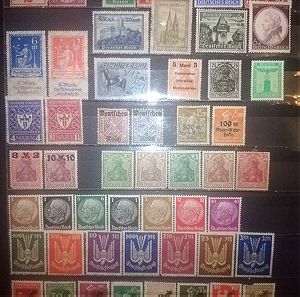 Γερμανια 120+ διαφορετικά ασφραγιστα γραμματόσημα