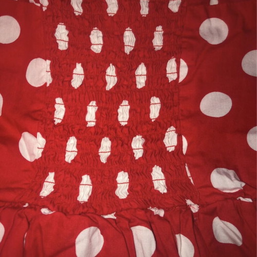 Energiers red polka dot dress for girls 10 years old