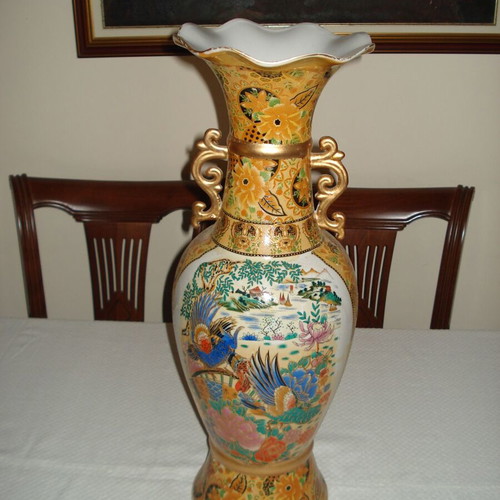 Large decorative floor vase used 60cm 21cm 3kg