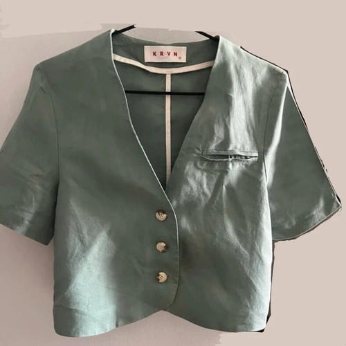 Karavan linen set dusty mint XS