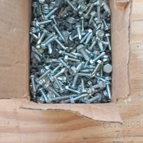 Screws new with hex head and nuts
