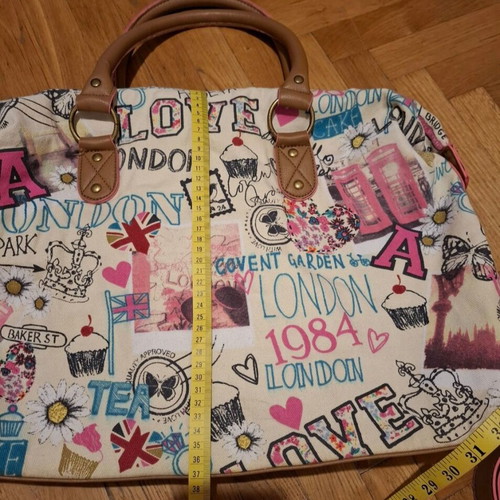 Large multicolor handbag like new