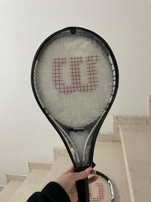 Wilson tennis rackets set of 3 used with balls