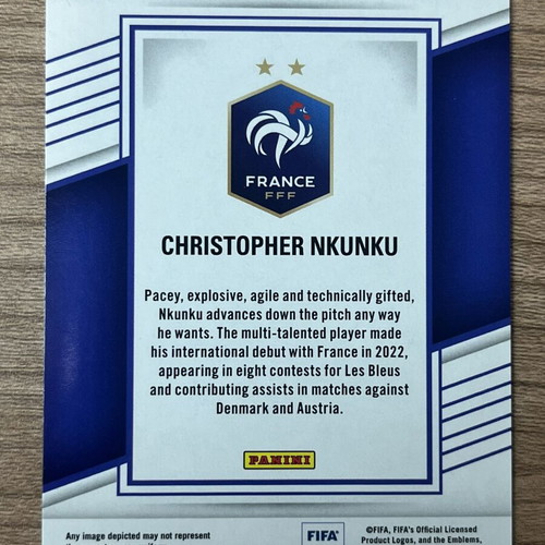 2022-23 Panini Donruss Elite FIFA Soccer Christopher Nkunku Purple Card /15 Like New