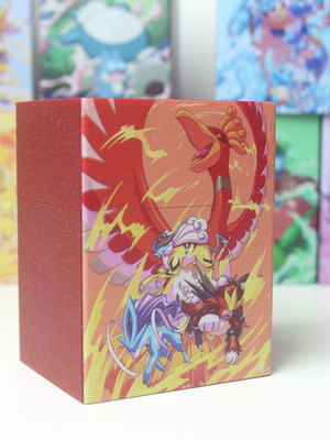 Pokemon Card Deck Box Ho-Oh, Entei, Suicune, Raikou 3D printed made to order
