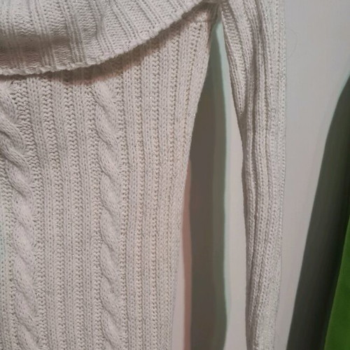 White dress size S with glitter new