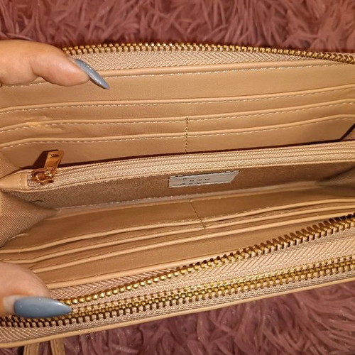 A New Day Wallet like new, beige brown, with card and coin compartments