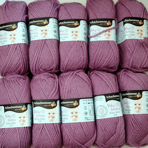 Baby Smiles Bravo Baby 100 knitting yarn set, 10 pieces, new, hypoallergenic