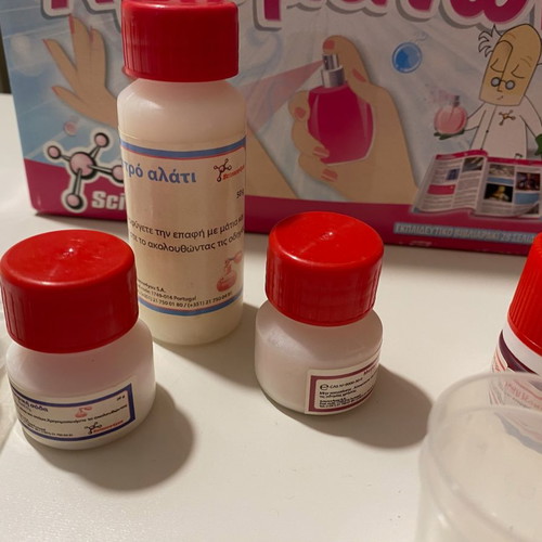 Spare parts and booklet for Scent Lab used, children's toy