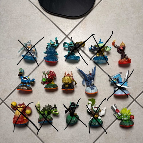 Skylanders figures like new, lot of 15, rare Series 2, 3 and 4 variants