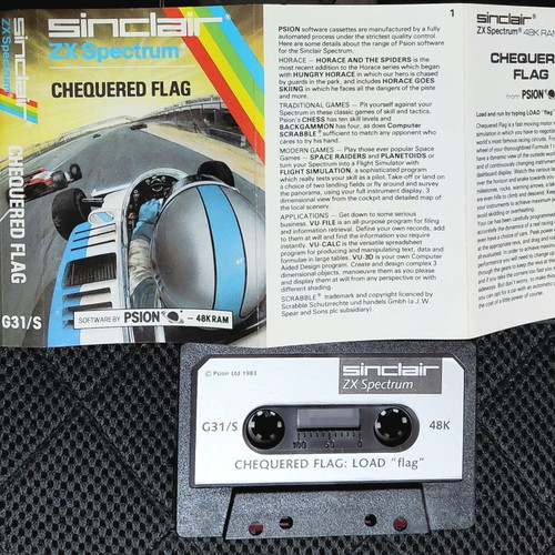 Chess and Chequered Flag original ZX Spectrum cassettes like new