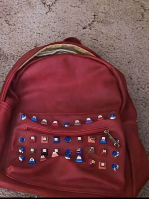Backpack σακίδιο πλάτης κόκκινο με τρουκς