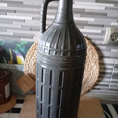 Kanata with glass inside for tsipouro used