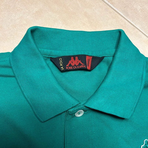 Robe di Kappa Polo Shirt men's t-shirt Small Green Omini Logo Classic Italy Casual Vintage
