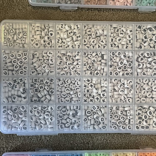 Beads for bracelets used with clasps, tools, and cords