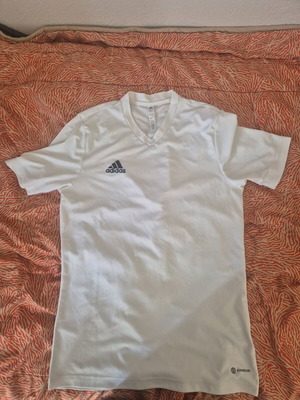 Adidas short-sleeve white shirt like new, size M
