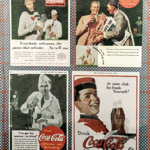 Coca-Cola Classic Vintage Stickers Set of 5, New